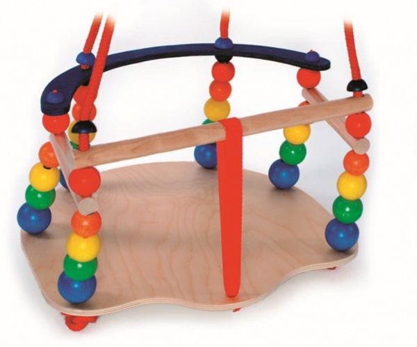 Schaukelspielzeug Gitterschaukel mit Perlen bunt BxLxH 360 x 365 x 240 mm NEU