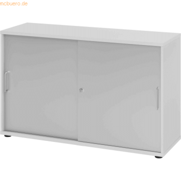 mcbuero. de Schiebetürschrank Derie 9 2 OH BxTxH 120x40x74,8cm Griff BS