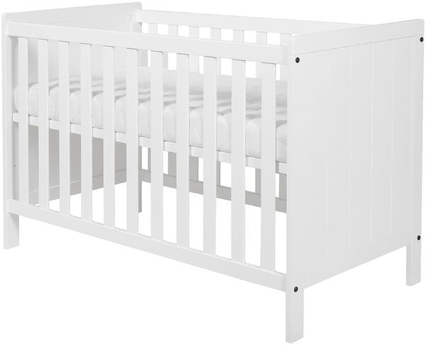 Europe Baby Ralph II Babybett Mattweiß 60x120 cm Weiß