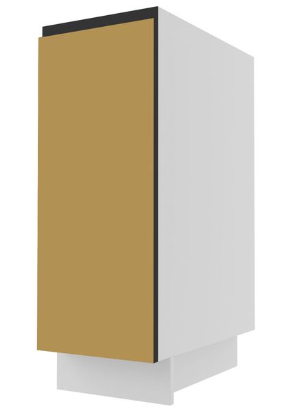 Küchenunterschrank VELDEN 30x50x82cm grifflos super matt Farbe: schwarz super matt / lava (VE-D1D/30)