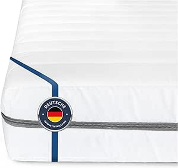 BMM 7-Zonen-Kaltschaum-Matratze 'Klassik 15' mit Microfaser Bezug, H2/H3, 120x200 cm