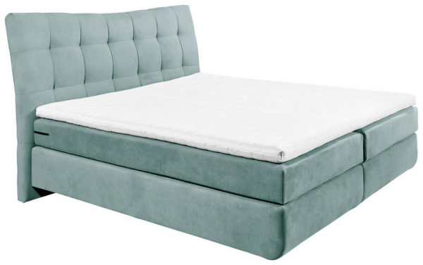 Boxspringbett 180cm blau aqua Funktionspolsterbett Polsterbett Schlafzimmer