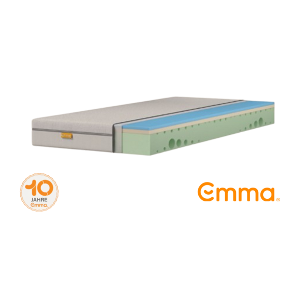 Emma 'One Medium' Kaltschaummatratze, 100x200 cm, 85 % Polyester / 15 % Polypropylen weiß
