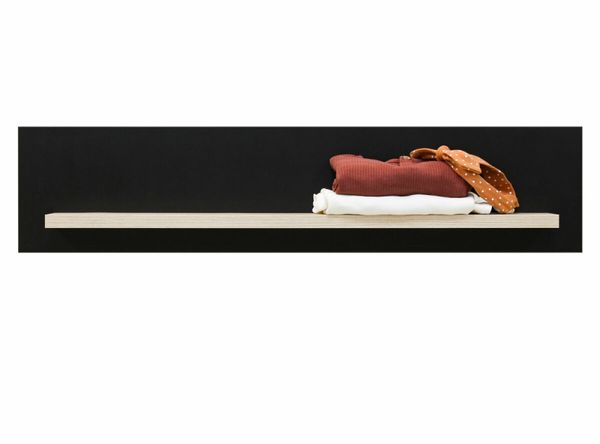 Bopita Floris Wandregal Schwarz / Natur Schwarz 1 - Material: MDF - Babypark. de