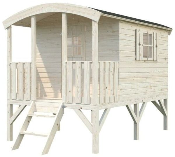 Palmako Stelzen Spielhaus Huck, 3,3 m2, unbehandelt