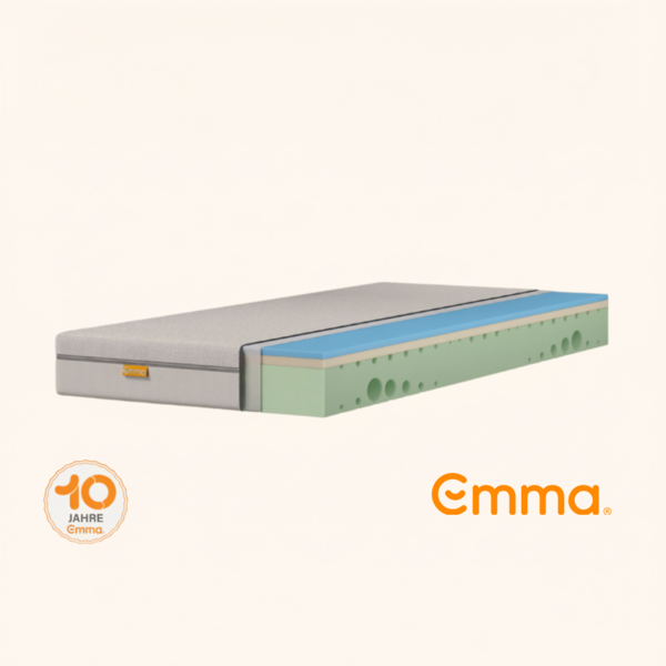 Emma 'One Hart' Kaltschaummatratze, 160x200 cm, 85 % Polyester / 15 % Polypropylen weiß