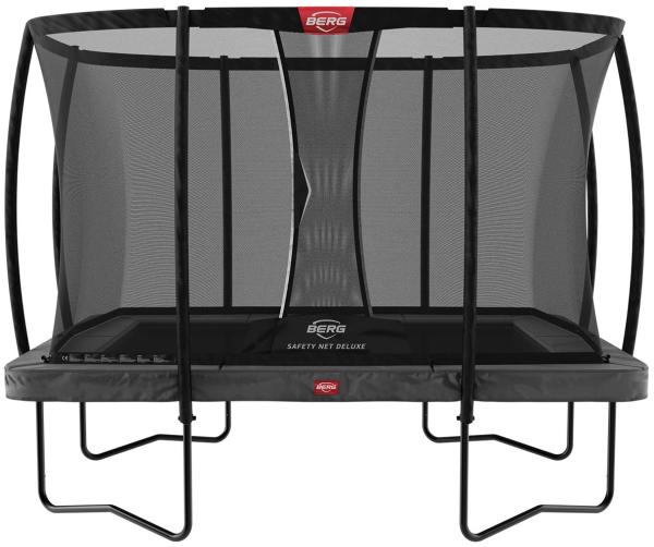 Berg Ultim Champion Trampolin Regular Grau 330 cm, Sicherheitsnetz Deluxe