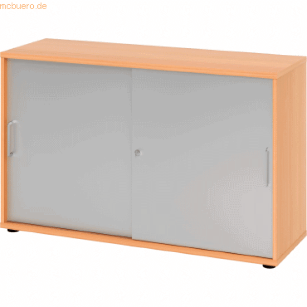 mcbuero. de Schiebetürschrank Derie 9 2 OH BxTxH 120x40x74,8cm Griff BS