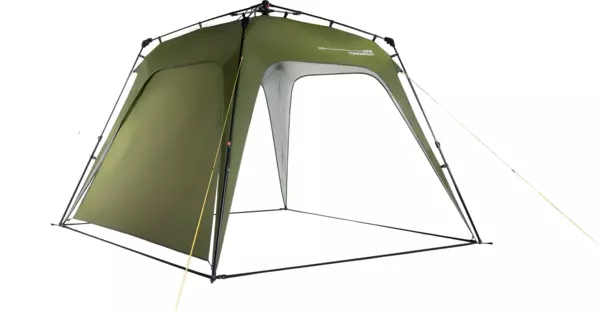 Lumaland 'Where Tomorrow' Pavillon, Polyester, 250 x 250 x 190 cm, Dunkelgrün
