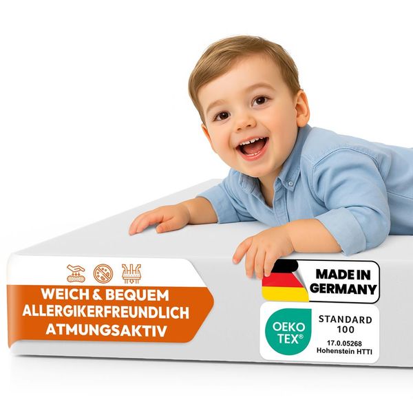 Foxx Kern für Matratze, Kinderbett , Ersatzkern ohne Bezug, Grau, 70 x 140 x 6 cm