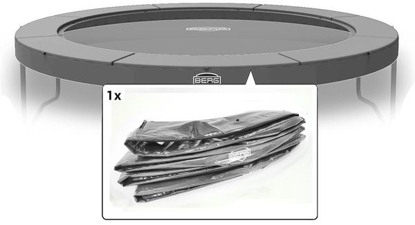 BERG Ersatzteil Schutzrand 330 cm rund grau - Elite Regular Federabdeckung für Trampolin