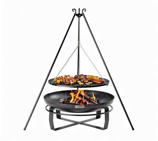 CookKing Schwenkgrill Set Viking 2, mit Feuerschale, Dreibein und Grillrost