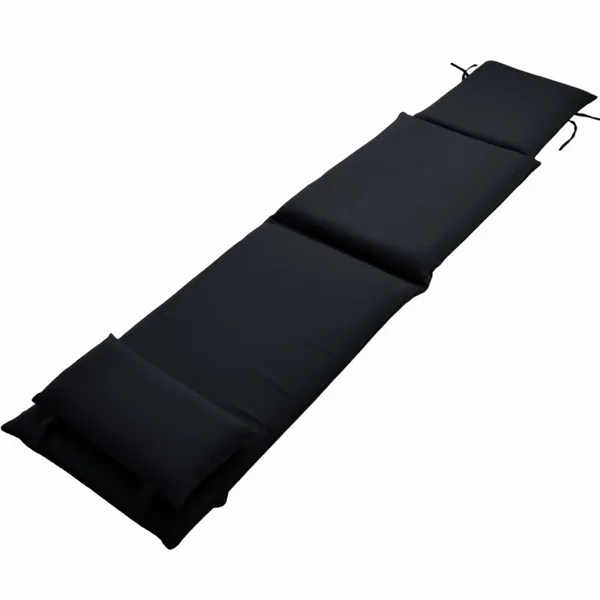 Liegenauflage 190x47 cm für Liegestuhl Imperia TL-3007 Schwarz