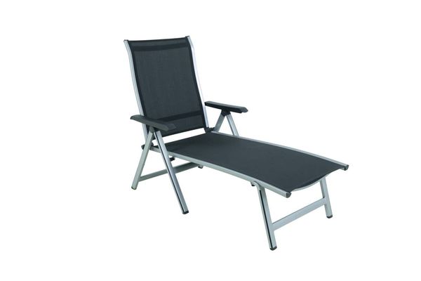 2er Set Kedline Gartenliege silberfarben