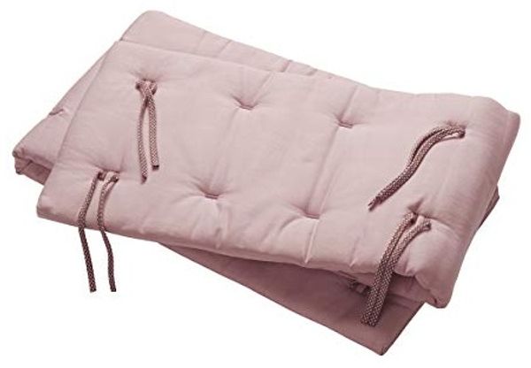 Leander Nestchen für Linea und Luna Babybett aus Bio-Baumwolle 180x30 cm, pink