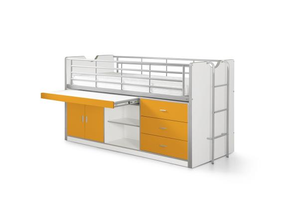 Vipack 'Bonny' Multifunktionsbett weiß/orange