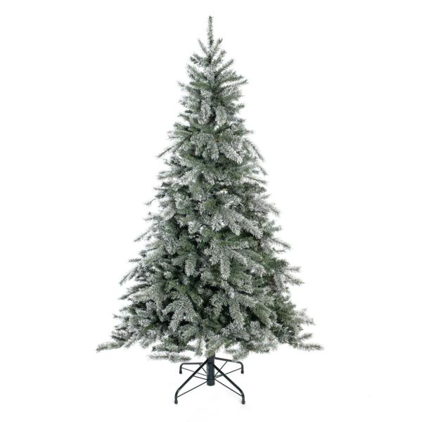 Evergreen Künstlicher Weihnachtsbaum Frost Fichte | inkl. Kunstschnee | Weiß | 180 cm