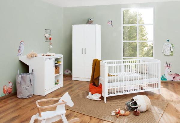 Pinolino 'Viktoria' 3-tlg. Babyzimmer-Set weiß