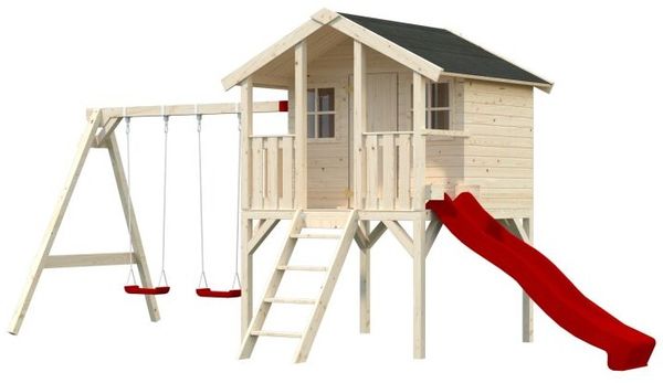 Palmako Spielhaus Set Toby, unbehandelt