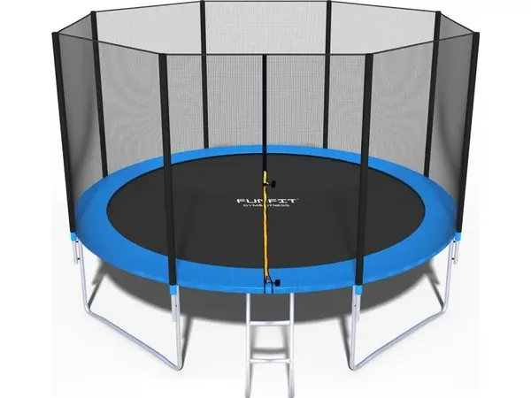 Funfit 845 Gartentrampolin mit 12 5 FT 374 cm Outdoor-Netz