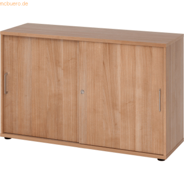 mcbuero. de Schiebetürschrank Derie 9 2 OH BxTxH 120x40x74,8cm Griff BS