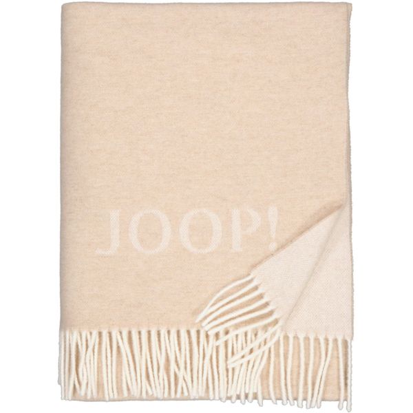 JOOP Doubleface Wohndecke Fine|130x180 cm| Creme-Natur