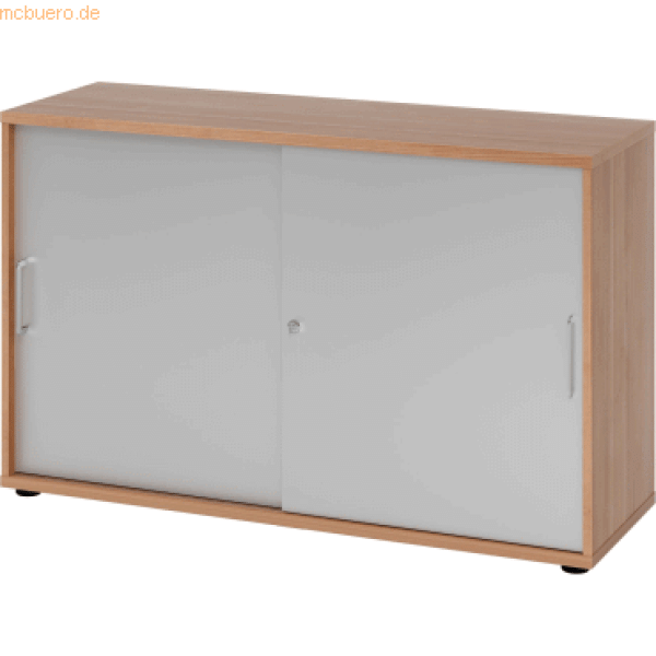 mcbuero. de Schiebetürschrank Derie 9 2 OH BxTxH 120x40x74,8cm Griff BS