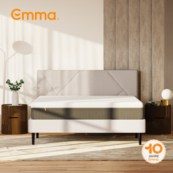 Emma 'Cocoon Lite' Doppelbett, 160x200 cm, Grau, ohne Kopfteil Bild 2