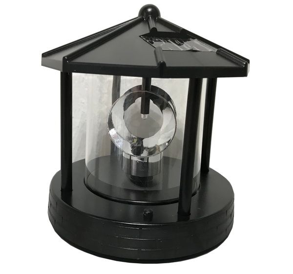 Jürgen Westerholt GmbH LED Solarleuchte Leuchteinheit Leuchtkopf für Leuchtturm ROTER SAND, LED mit rotierendem Spiegel