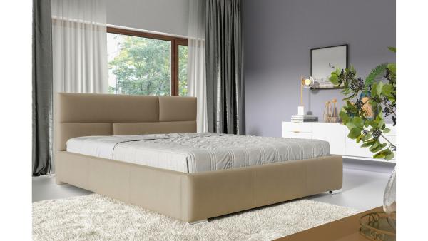 99rooms Narcisa PolsterbettVelours JASMINE Creme 140x200 cm mit Bettkasten