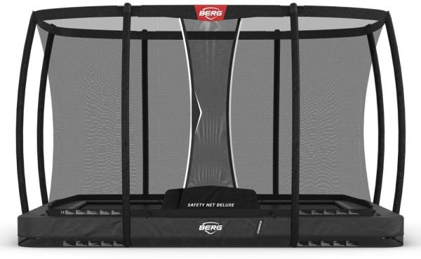 BERG Ultim Champion InGround 330x220 Grey / grau + Safety Net Deluxe