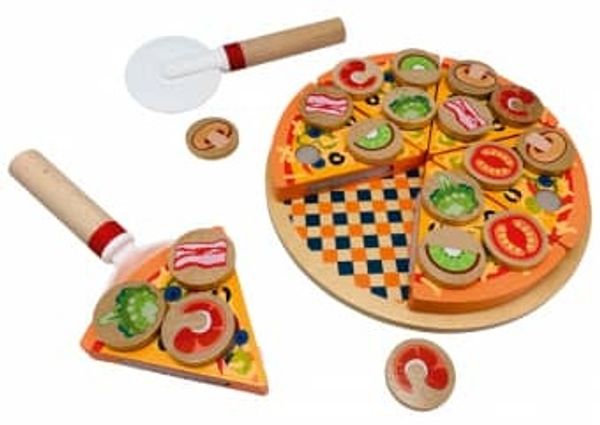 Pizza aus Holz