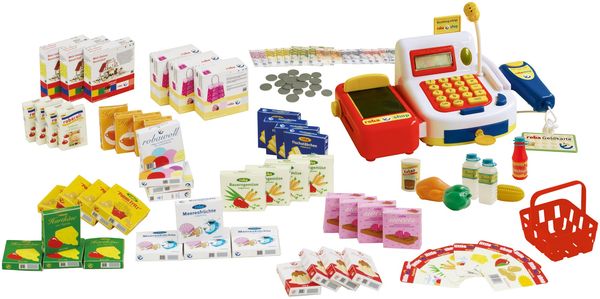 roba Kaufladen 'Candyshop' - mit Zubehör - inkl. Kasse & Schubladen - Weiß / Grau Bild 4