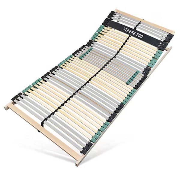 Lattenrost 100x200 STRONG 200 aus Buchenholz, Kopfteil verstellbar, 7 Zonen Lattenrost mit 42 Latten, Made in Germany, bis 200Kg