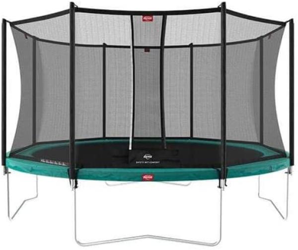 Berg 'Favorit Regular' Trampolin, 330 cm Durchmesser, ab 6 Jahren, bis 100 kg belastbar, inkl. Sicherheitsnetz 'Comfort', grün