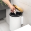 bremermann Kosmetikeimer 3 l, Badmülleimer 2-Wege-Montage, rund, weiß matt Bild 8