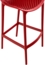 DELUKE® Barhocker modern Rot LORL - Kunststoff, 105x45x53cm Barhocker mit Lehne Tresenhocker Barstuhl Küchenhocker Thekenhocker hoher Stuhl Bild 7
