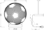 LED Tischleuchte BALL 3D Fußball Lichtfarbe einstellbar Höhe 22cm Bild 8