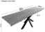 Baumkantentisch Akazie stonefarben 200(300)x100 cm Ansteckplatten Spider-Gestell schwarz JANNIK 76592338 Bild 8