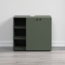 trendteam smart living - PureBliss - Waschbeckenunterschrank - Grün - Rillenoptik - 3 offene Fächer + 1 Einlegeboden - (BxHxT) 90 x 79 x 53 cm - edle Metallgriffe Bild 4
