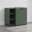 trendteam smart living - PureBliss - Waschbeckenunterschrank - Grün - Rillenoptik - 3 offene Fächer + 1 Einlegeboden - (BxHxT) 90 x 79 x 53 cm - edle Metallgriffe Bild 3