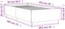 vidaXL Bettgestell Betongrau 90x190 cm Holzwerkstoff 3209754 Bild 9