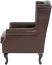 Sessel Relaxsessel Clubsessel Ohrensessel Chesterfield, Kunstleder ~ antik-braun ohne Ottomane Bild 6