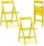 KHG 2er Set Klappstühle Holzstuhl Buche Gelb, Esszimmerstuhl klappbar platzsparend, Balkonstuhl Massivholz lackiert, 45 x 79 x 50 cm Besucherstuhl, Gästestuhl Bild 6