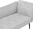 Chaiselongue NANTILLY Stoff Hellgrau Bild 7