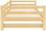 vidaXL Tagesbett Ausziehbar Kiefer Massivholz 2x(90x200) cm Bild 8