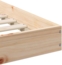 vidaXL Bettrahmen Braun 90 x 210 cm Massives Kiefernholz 873346 Bild 7