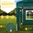tillvex Pavillon 3x6m - mit 6 Seitenwänden Grün wasserdicht | Pop-Up Faltpavillon höhenverstellbar | Gartenzelt UV Schutz 50+ | Partyzelt mit Tasche für Garten Bild 10
