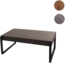 Couchtisch HWC-L53, Wohnzimmertisch Beistelltisch Sofatisch, Metall 43x110x64cm ~ Marmor-Optik grau Bild 9