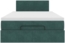 vidaXL Ottomane Bett mit Matratze & LEDs Dunkelgrün 120x190 cm Samt 3312539 Bild 7